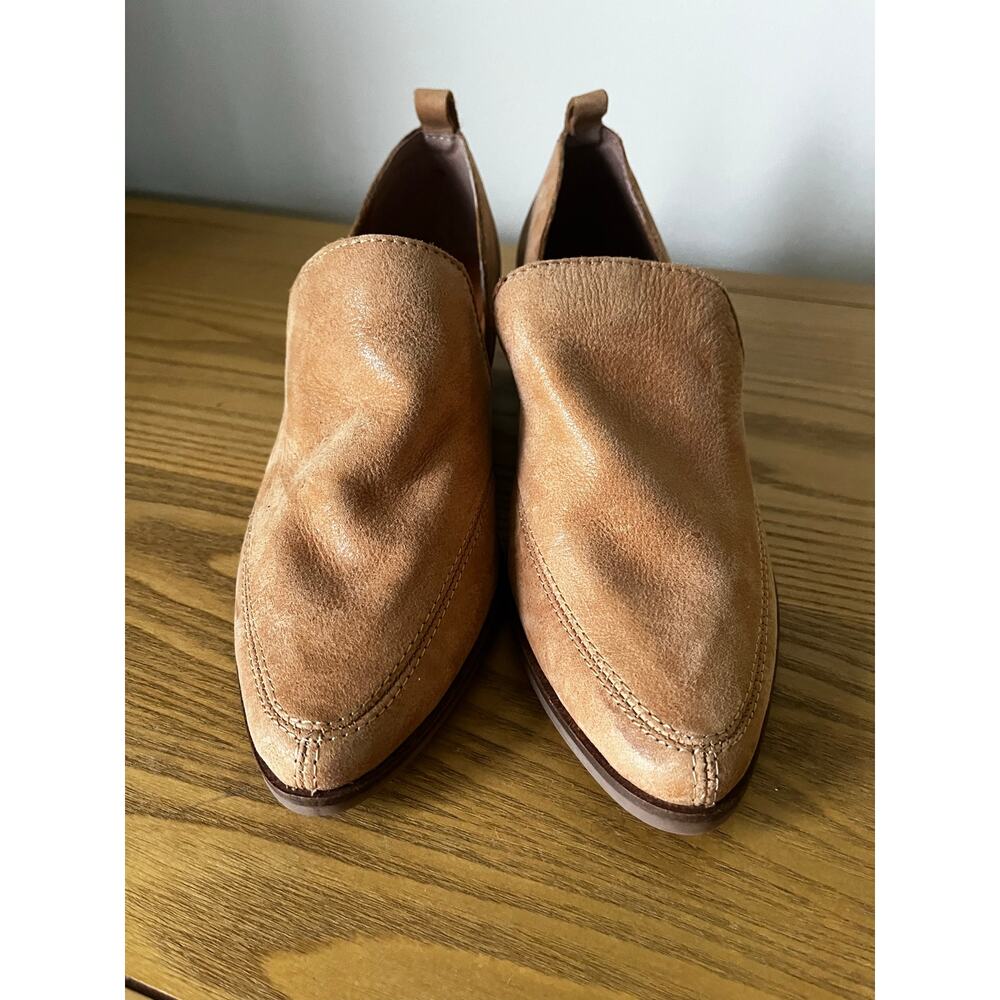 Lucky Brand Mahzan Slip On Loafers Brown Leather Women’s 38 7.5 Dorsay Pointed - Picture 4 of 7